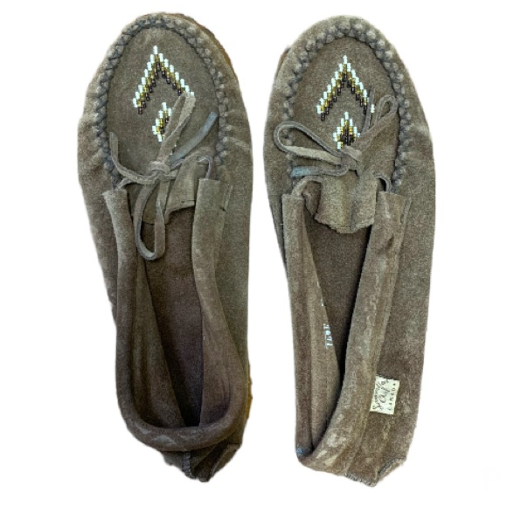 Laurentian Chief Moccasins Women's Moccasin Brown Suede Size 8